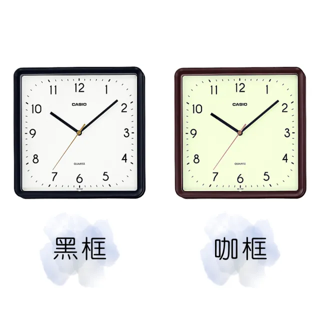 【CASIO 卡西歐】方形簡約掛鐘(IQ-152)
