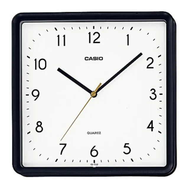 【CASIO 卡西歐】方形簡約掛鐘(IQ-152)