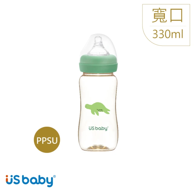 【US BABY 優生】真母感愛地球PPSU奶瓶(寬口徑330ml)