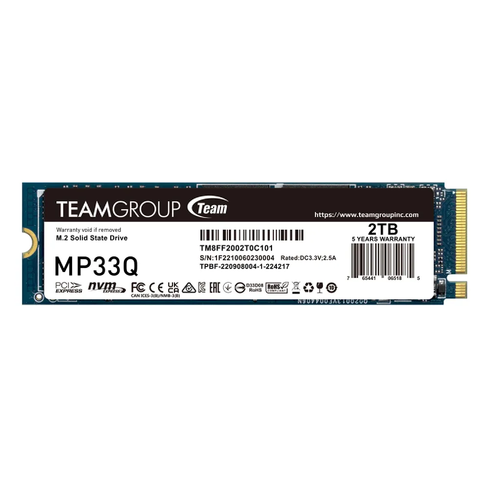 【Team 十銓】MP33Q 2TB M.2 PCIe 固態硬碟