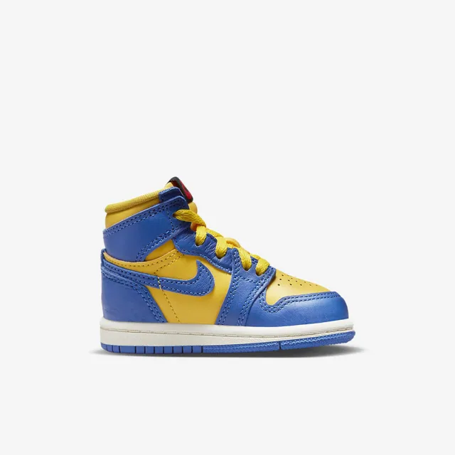 NIKE 耐吉】籃球鞋運動鞋JORDAN 1 RETRO HIGH OG TD 嬰幼藍黃