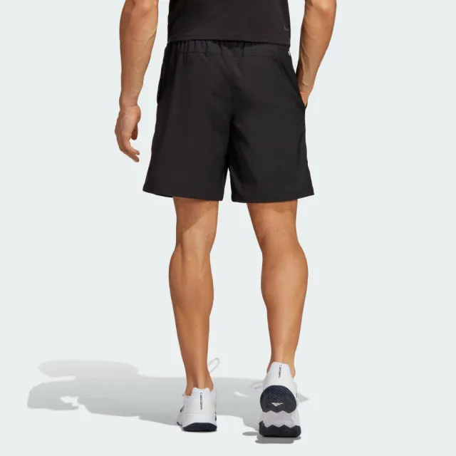 【adidas 愛迪達】短褲 男款 運動褲 TS SHORT 黑 HR8725