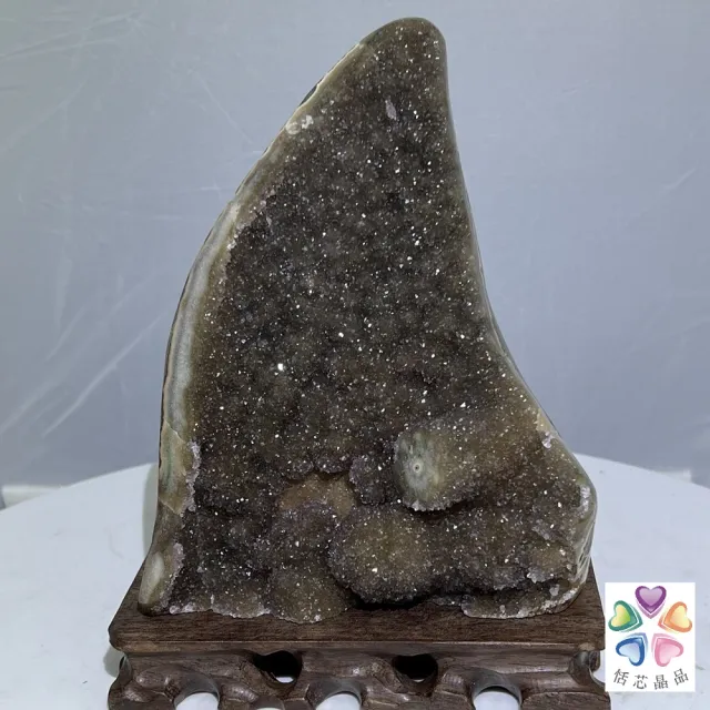【恬芯晶品】天然招財意象彩色晶鎮 2000g以上款隨機出貨(烏拉圭天然水晶消磁淨化招財開運財位磁場運勢提升)