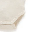 【Purebaby】澳洲有機棉 嬰兒短袖包屁衣(新生兒 有機棉 連身衣 米色鸚鵡)