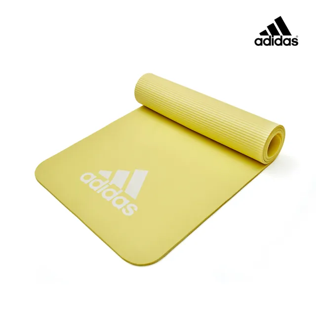 【adidas 愛迪達】輕量彈性瑜珈墊-7mm(抹茶綠/煙燻紅/檸檬黃)
