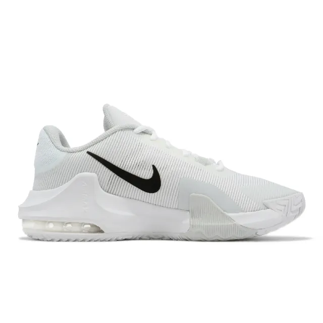 【NIKE 耐吉】籃球鞋 Air Max Impact 4 白 黑 男鞋 氣墊 緩震 基本款 運動鞋(DM1124-100)