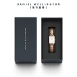 【Daniel Wellington】DW 手錶 Quadro Melrose Lumine 20X26 星辰貝母盤珠寶式錶鏈-白錶盤(DW00100620)