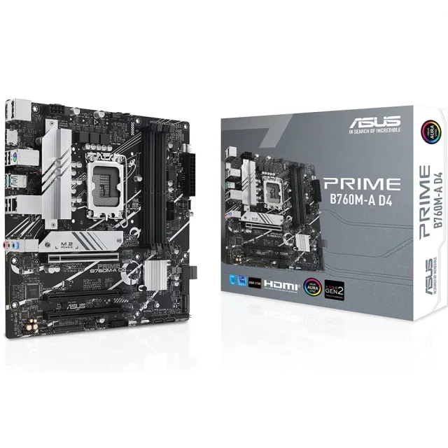 【Intel&華碩限時組】PRIME B760M-A D4主機板+13代i7-13700KF處理器
