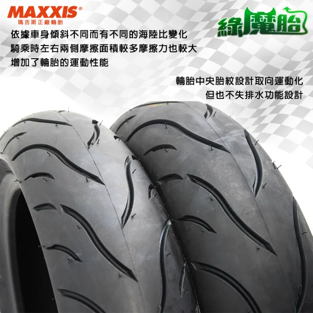 【MAXXIS 瑪吉斯】MA-G1 速克達專用 綠魔胎-10吋(90-90-10 50J 路王三代)