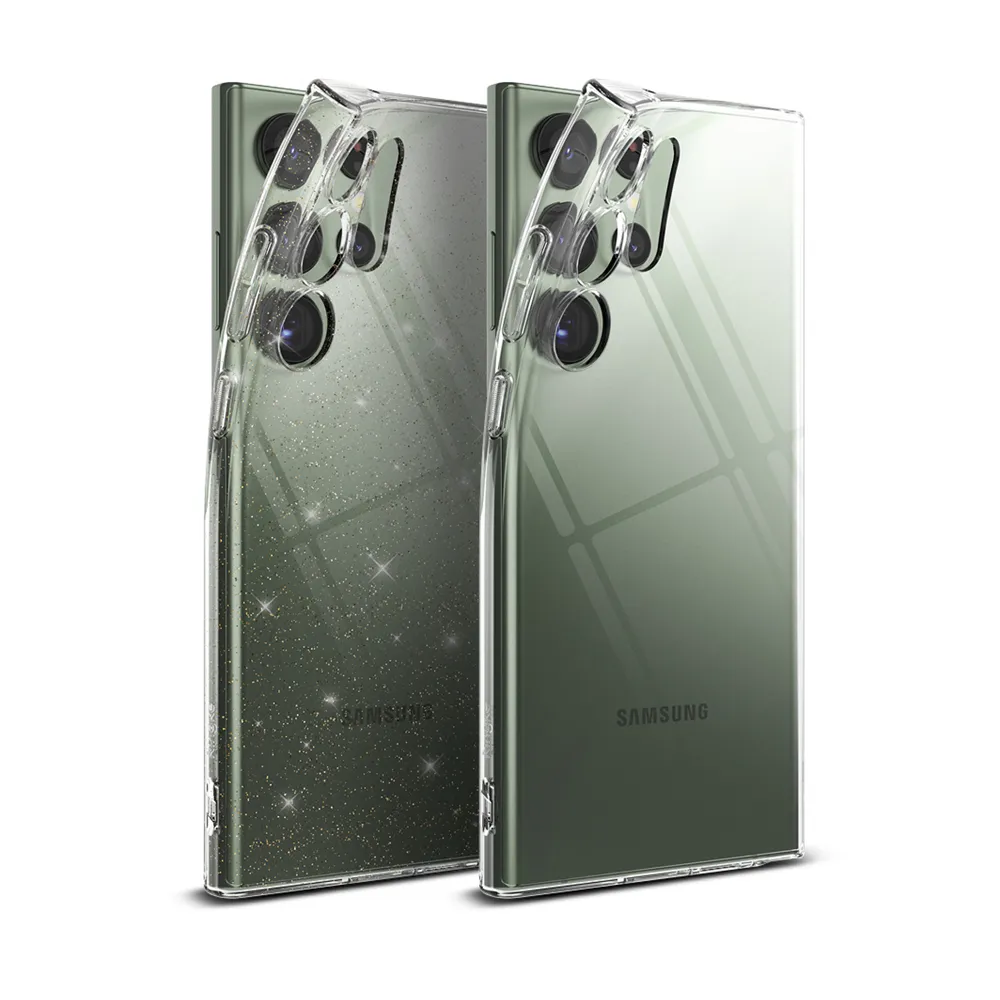 【Ringke】三星 Galaxy S23 Ultra 6.8吋 Air 纖薄手機保護殼 透明 亮粉透明(Rearth 軍規防摔 手機殼)