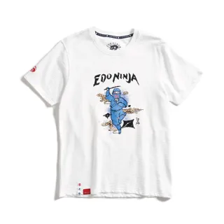 【EDWIN】江戶勝 男裝 忍者系列 伊賀忍者印花短袖T恤(米白色)