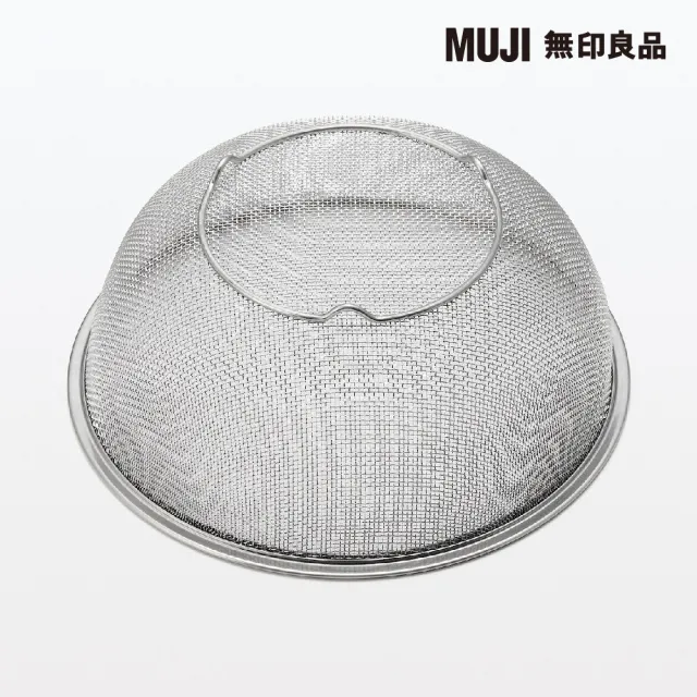 【MUJI 無印良品】不鏽鋼網籃/L/附網腳