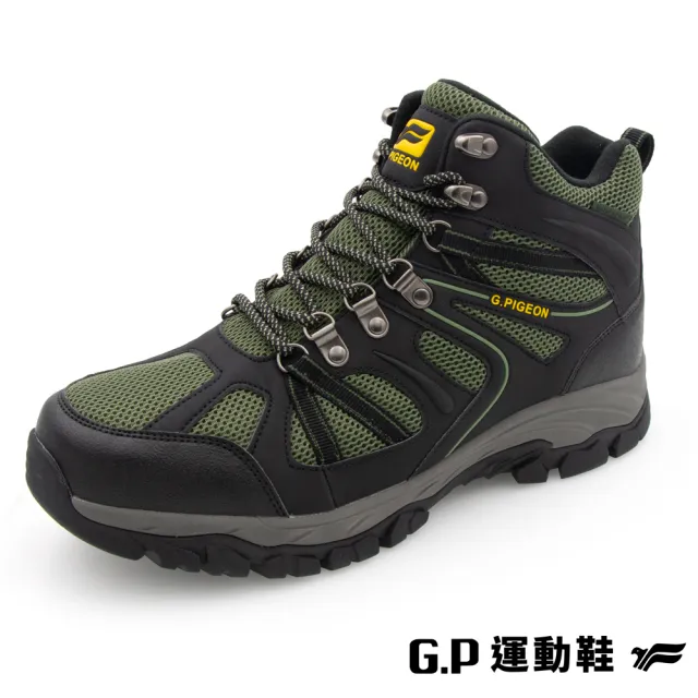 【G.P】男款高筒防水登山休閒鞋-P8873M-60綠色(SIZE:39-44 共二色)