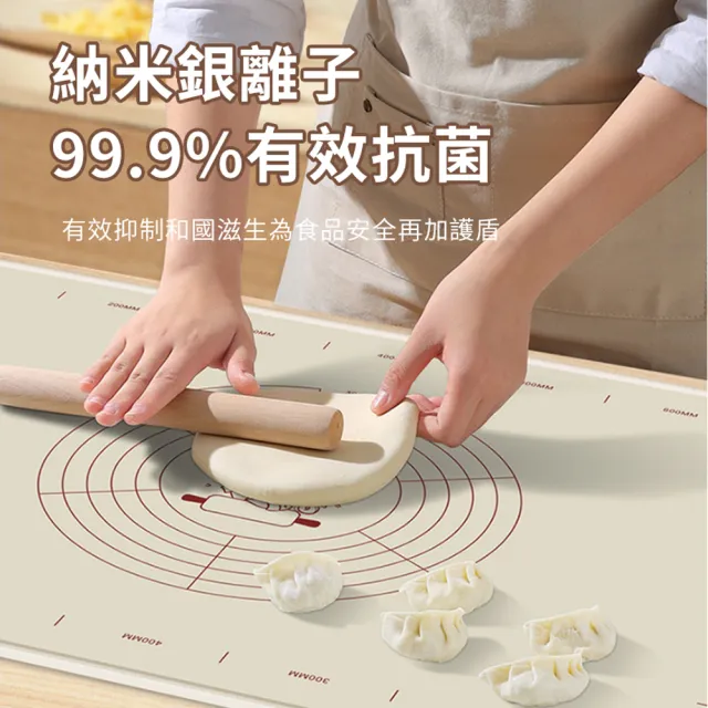 【ANTIAN】5mm加厚矽膠揉麵墊 食品級和麵墊子 不粘桿麵墊 包餃子點心烘焙墊