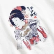 【EDWIN】江戶勝 女裝 忍者系列 浮世繪藝妓印花短袖T恤(米白色)