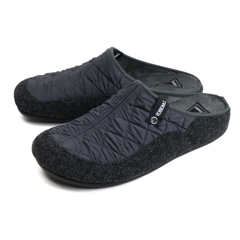 【VERBENAS】西班牙保暖內刷毛包頭拖鞋 鐵灰色(090204-GRY)