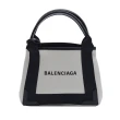 【Balenciaga 巴黎世家】BALENCIAGA NAVY XS 帆布 托特包 手提包 子母包(3903462HH3N1000/9260)