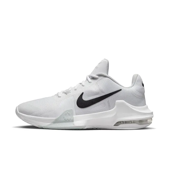 【NIKE 耐吉】籃球鞋 男鞋 運動鞋 氣墊 緩震  AIR MAX IMPACT 4 白 DM1124-100