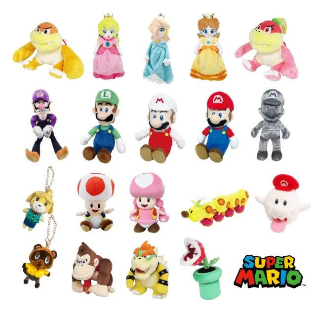 【Nintendo 任天堂】Nintendo Switch 瑪利歐熱門造型玩偶 多選一(日本進口)