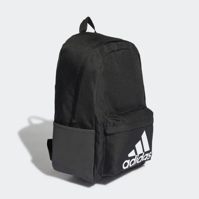 【adidas 愛迪達】後背包 運動包 書包 旅行包 登山包 CLSC BOS BP 黑 HG0349