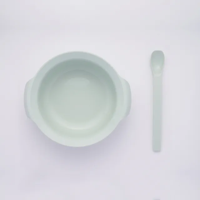 【玉米田】PLA幼兒餐具-淺碗匙組+學習杯2入