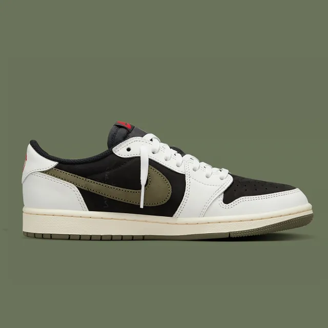 NIKE 耐吉】休閒鞋Travis Scott x Air Jordan 1 Low OG W Olive 聯名款