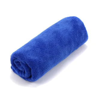 【威力鯨車神】頂級加厚超細纖維洗車巾/擦車布/藍色毛巾-加大30x70cm(3入)