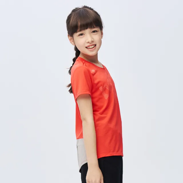 【BATIS 巴帝斯】戶外騎行機能短T - 女童 - 三色(吸濕排汗、抗UV)