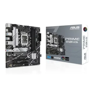 【Intel&華碩限時組】PRIME B760M-A D4主機板+13代i7-13700F處理器