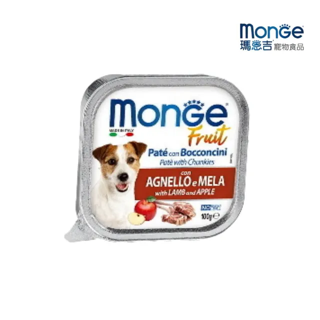 【Monge 瑪恩吉】倍愛滿滿系列-主食犬餐盒 100g*32入/箱(狗餐盒)