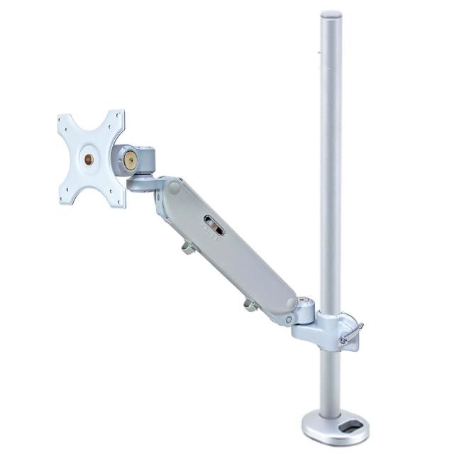 【LINDY 林帝】LINDY 林帝 台灣製 氣壓式 螢幕支架 +70cm開孔式支桿 組合 40963+40940