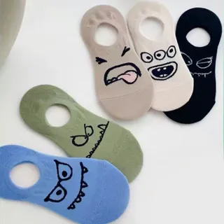 【PinLe 拼樂】5雙組 日系創意薄款隱形襪