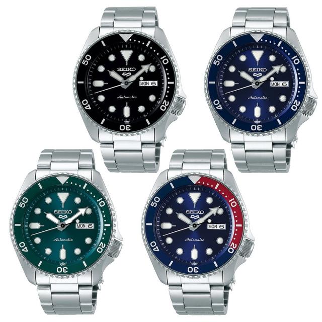 【SEIKO 精工】5 Sports系列 SKX款 水鬼 潛水機械腕錶 618 週年慶 畢業禮物 (四款可選)