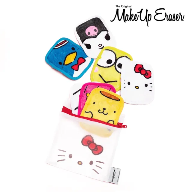 【Makeup Eraser】原創魔法卸妝巾-Hello Kitty三麗鷗家族七件組(專櫃公司貨)