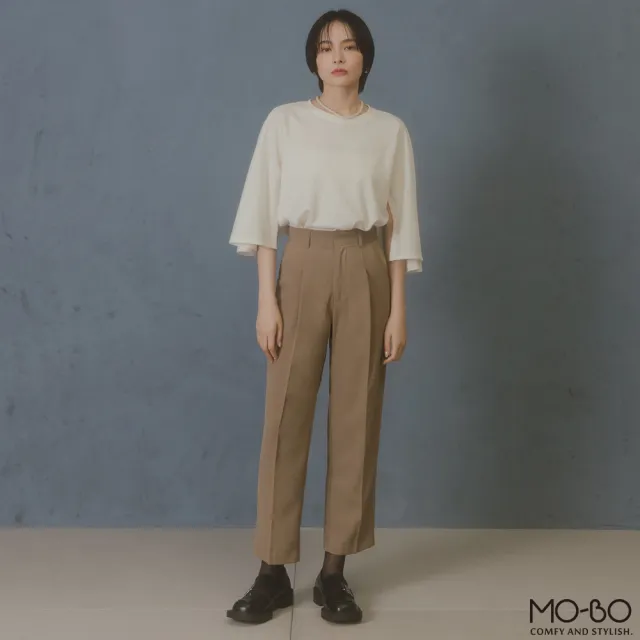 【MO-BO】鬆緊腰活褶老爺褲