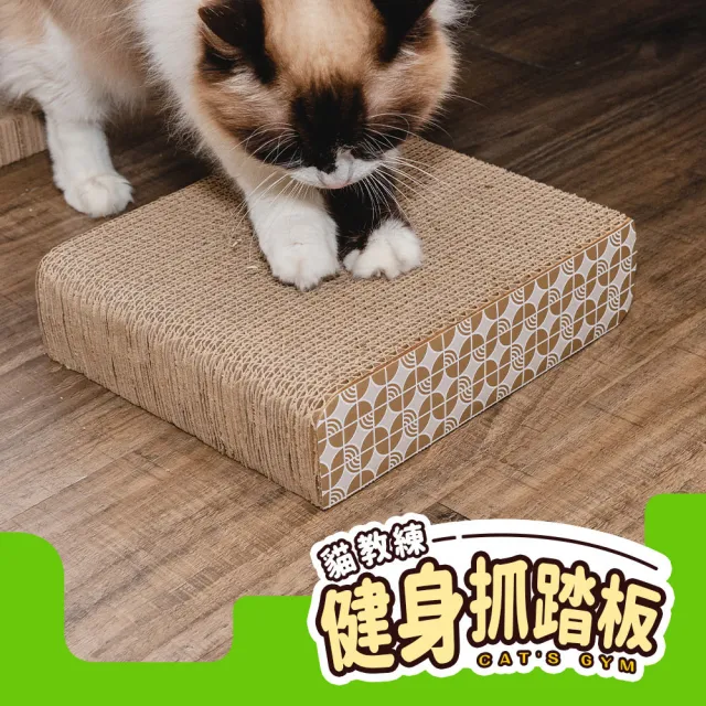 【毛孩的秘密生活】貓教練-健身抓踏板(貓抓板/踩踏/耐磨/磨爪)