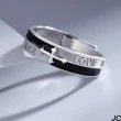 【JC Collection】純銀925十字造型潮流個性可調節戒指(銀色)