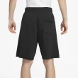 【NIKE 耐吉】短褲 NSW 男款 黑 白 褲子 棉褲 寬鬆 不修邊 小LOGO(DX0767-010)