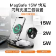 【GIGASTONE 立達】WP-9320 三合一磁吸式無線充電盤+PD-6330W 33W雙孔快充充電器(支援iPhone16/耳機/手錶)