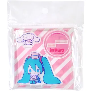 【小禮堂】大耳狗 x 初音ミク 壓克力造型立牌夾 - 粉肉桂捲款(平輸品)