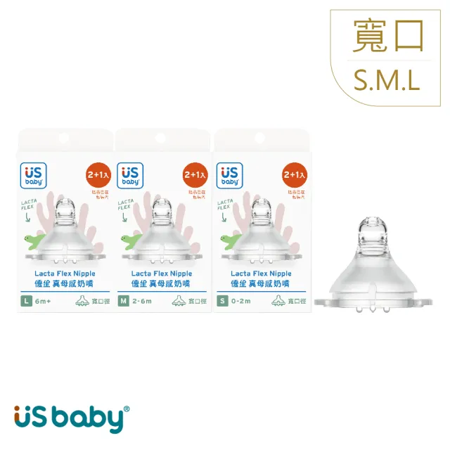 【US BABY 優生】真母感愛地球奶嘴(寬口徑3入)