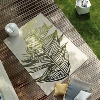 【Fuwaly】德國Esprit home 燦葉地毯-200x300cm  ESP3101-01(簡約 綠葉 柔軟)