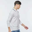 【NAUTICA】男裝 經典素色長袖POLO衫(白色)