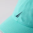 【NAUTICA】時尚品牌LOGO刺繡休閒帽(藍綠色)