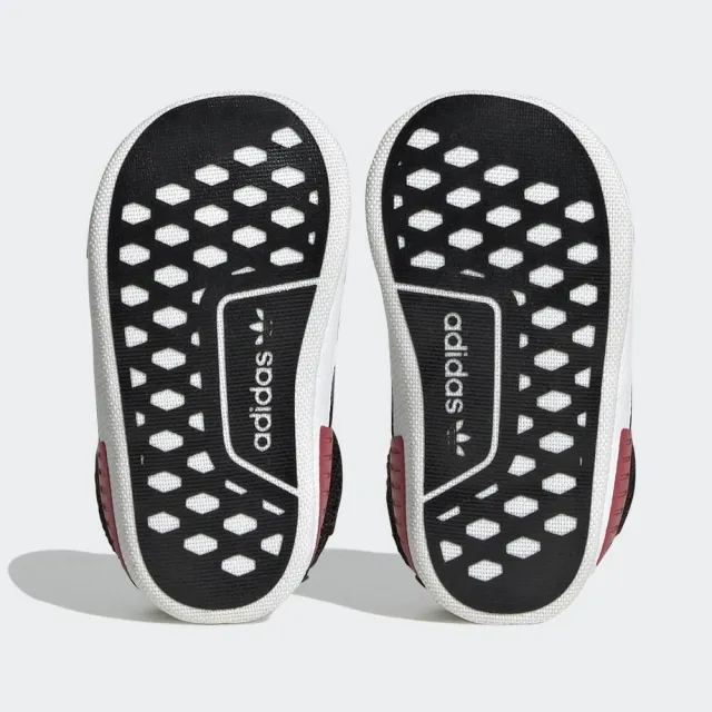 【adidas 愛迪達】NMD Crib 小童 學步鞋 運動 休閒 經典 Originals 彈性鞋帶 舒適 黑(HQ6116)