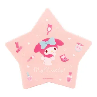 【小禮堂】美樂蒂 塑膠星型收納盒 - 粉裝扮款(平輸品)