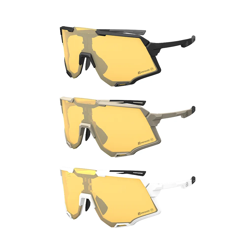 【Wensotti】運動太陽眼鏡/護目鏡 wi6971系列 SP高功能增豔變色片 多款(鏡片可換/可掛近視內鏡/自行車)