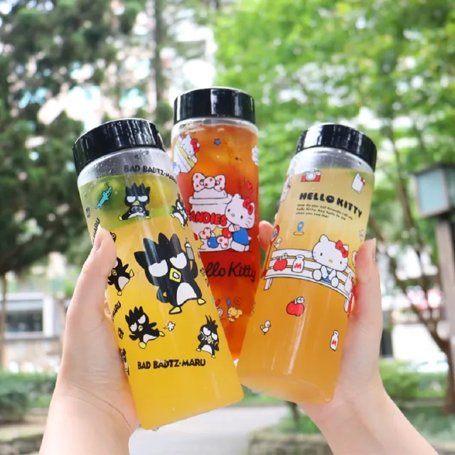 【SANRIO 三麗鷗】TRITAN透明輕漾隨身水瓶 600ml-共三款(台灣製  SGS 檢測認證)