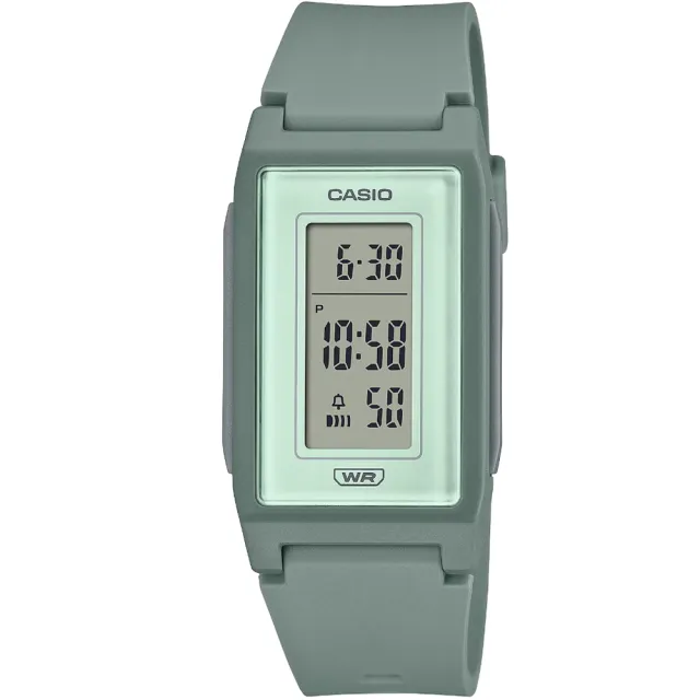 【CASIO 卡西歐】卡西歐時尚電子錶-綠(LF-10WH-3 公司貨)