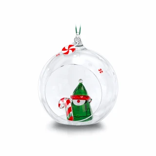【SWAROVSKI 官方直營】Holiday Cheers聖誕精靈球形掛飾 交換禮物